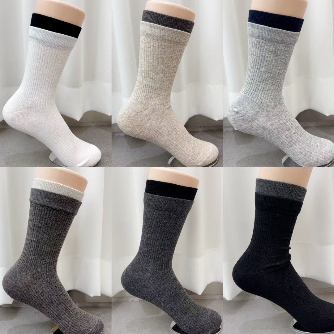 ♡正韓♡拼接坑條棉襪9