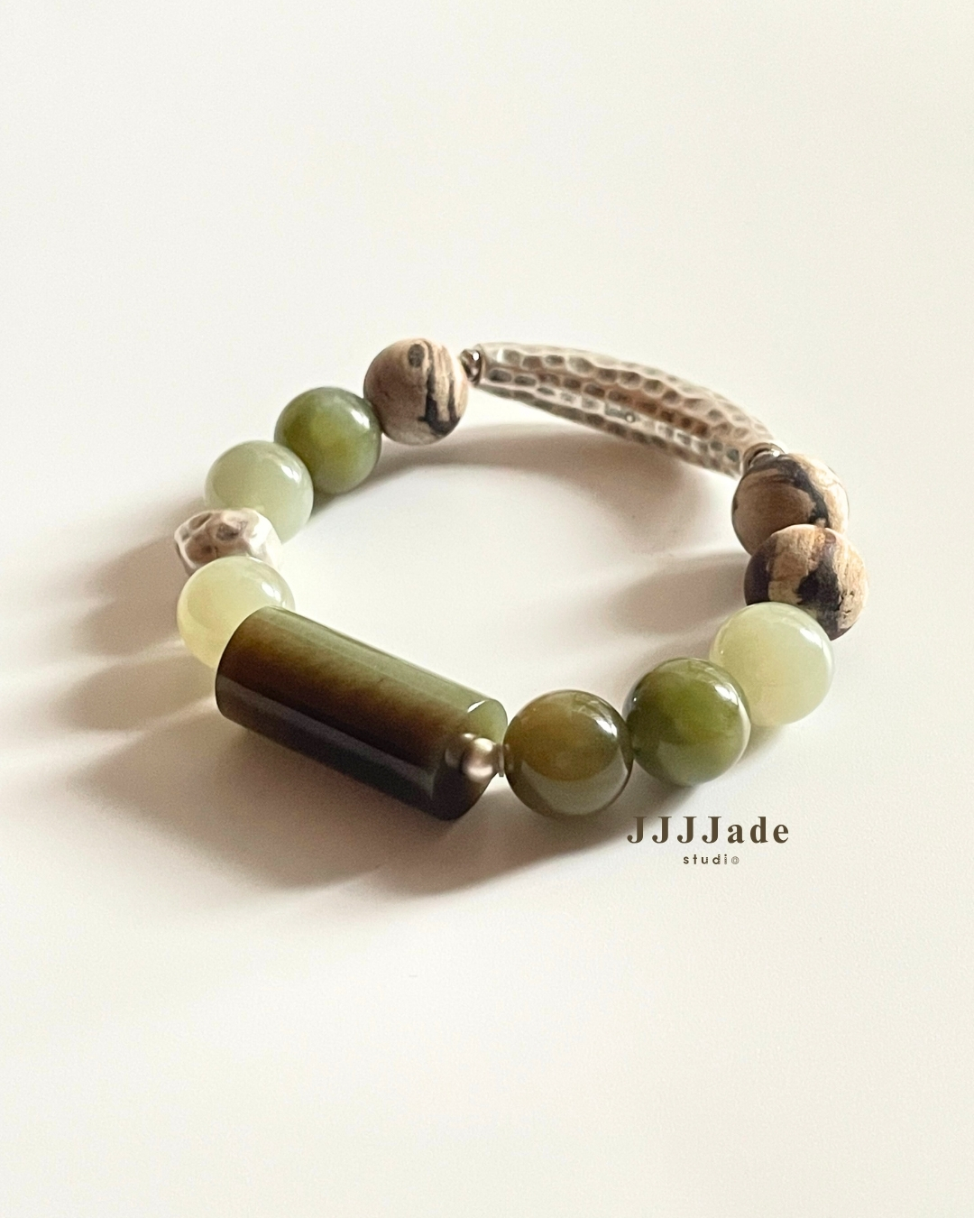 T285 青迴 | 和田玉手串