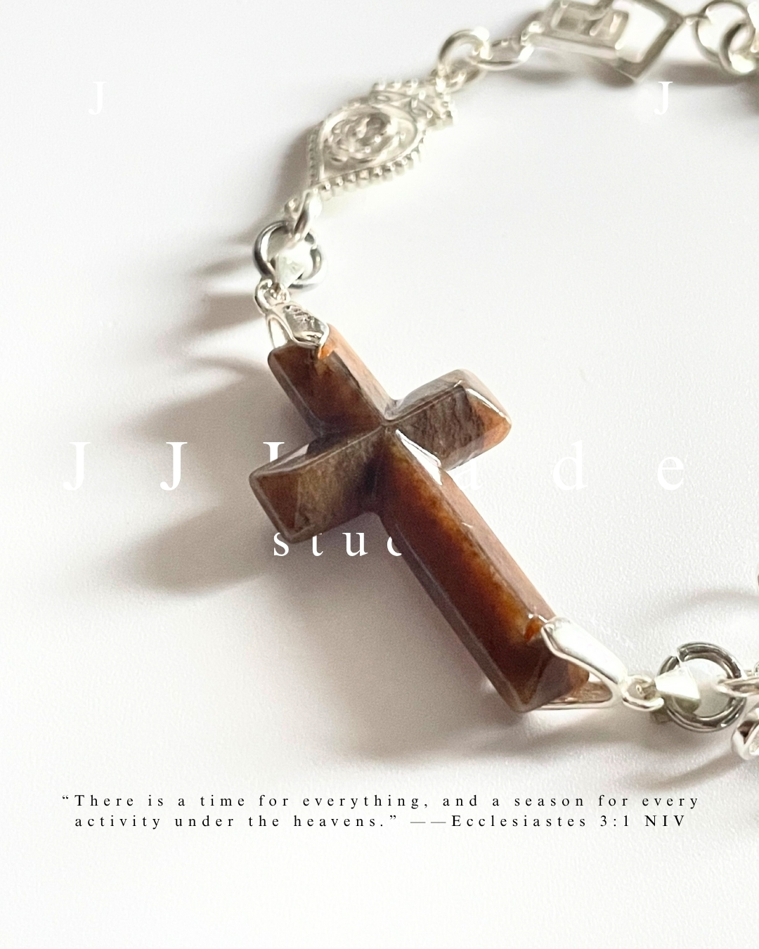 X43 44 45 赫瑪 |十字架手鏈 | 豹紋糖