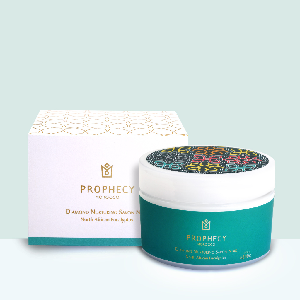 晶鑽北非尤加利葉純油美膚黑皂 200g (員購)