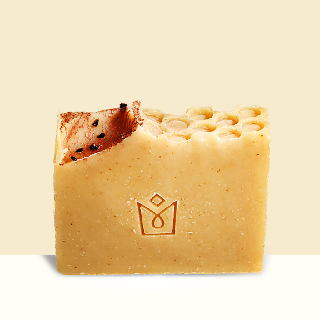 晶鑽金燦薑黃蜂蜜極緻潔顏皂 120g (員購)