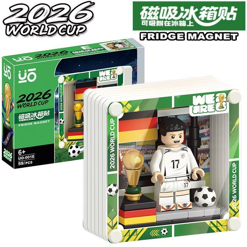 熱血世足積木磁吸冰箱貼 隨機8入組3
