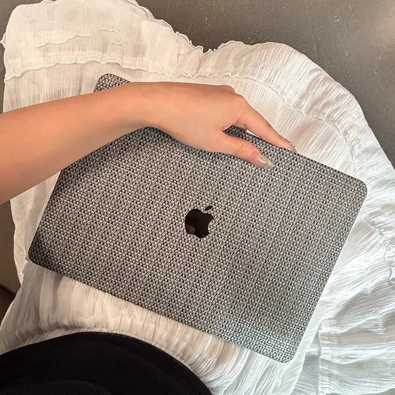 簡約質感 草席紋編織 MacBook 專用保護殼6