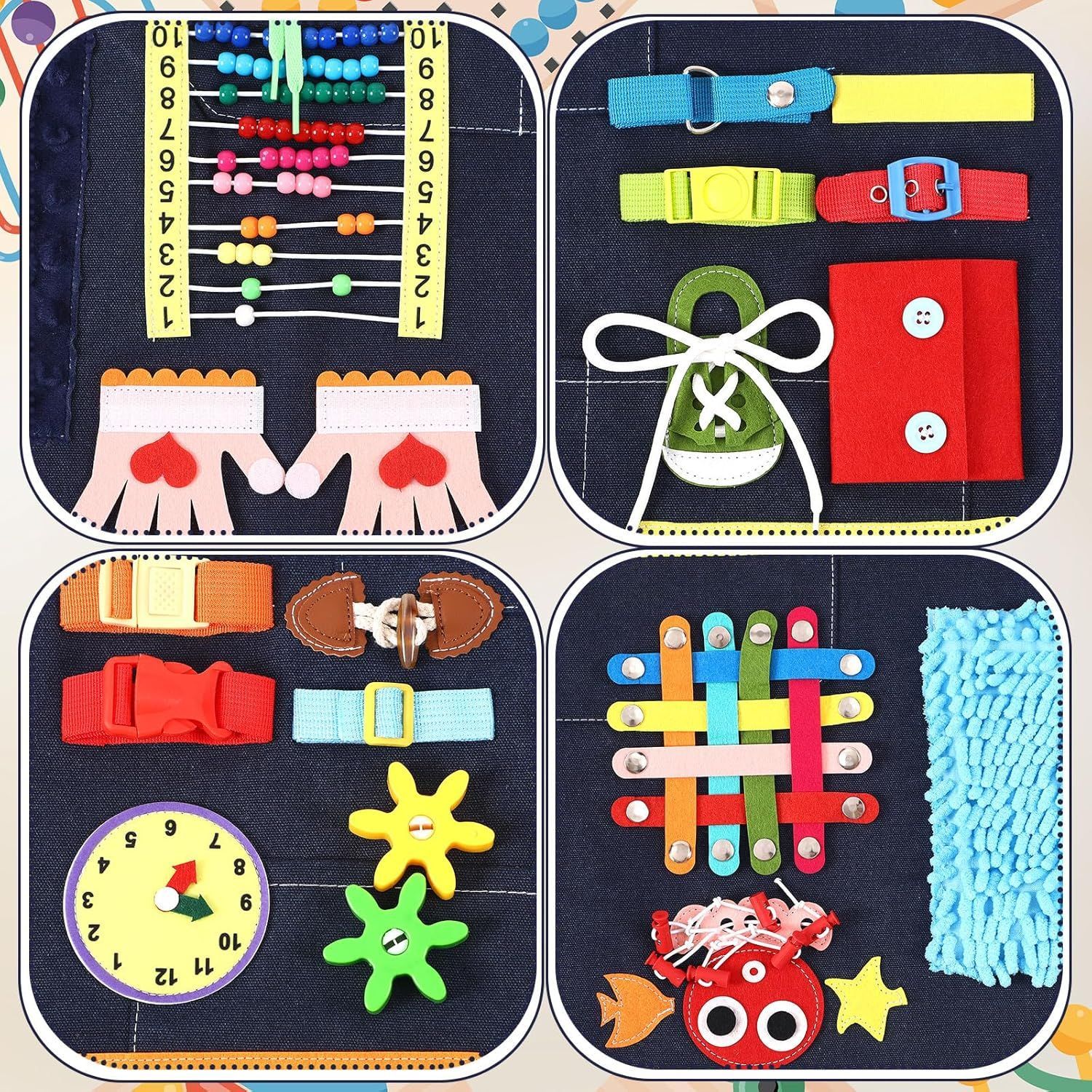 陪伴式感官訓練圍裙 長輩手部活動益智玩具6