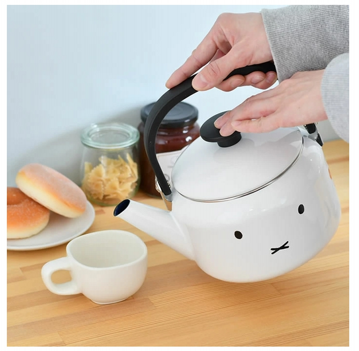 日本富士琺瑯米飛臉款 燒水壺2.0L6