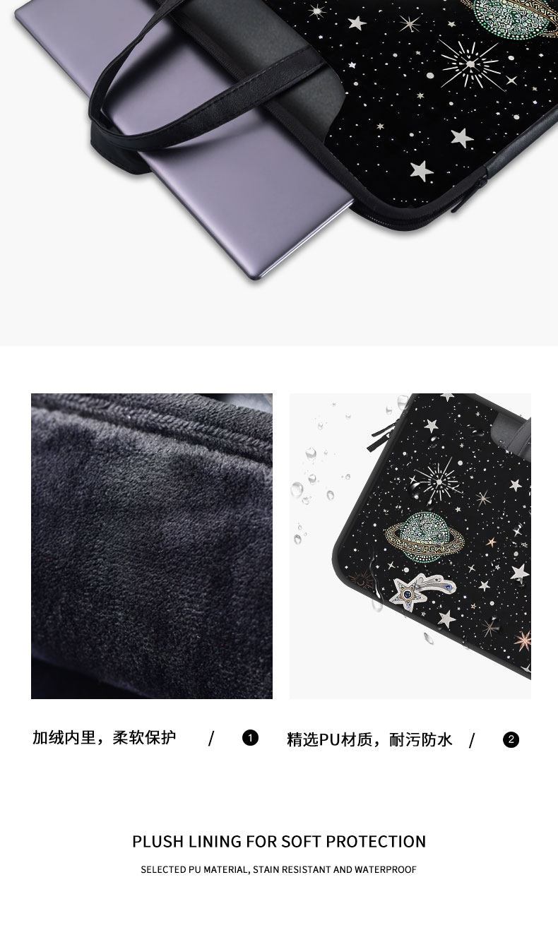 高級感抽象感太陽電腦包 手提斜背兩用 13-16吋適用6