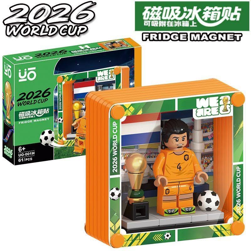 熱血世足積木磁吸冰箱貼 隨機8入組6