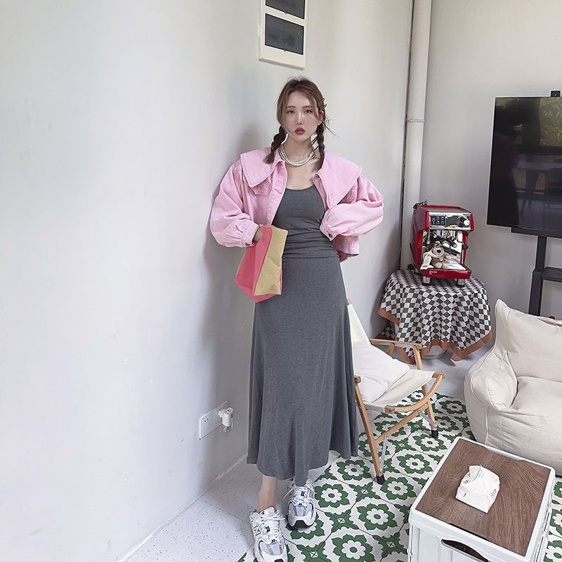 新款韓系娃娃領牛仔外套7