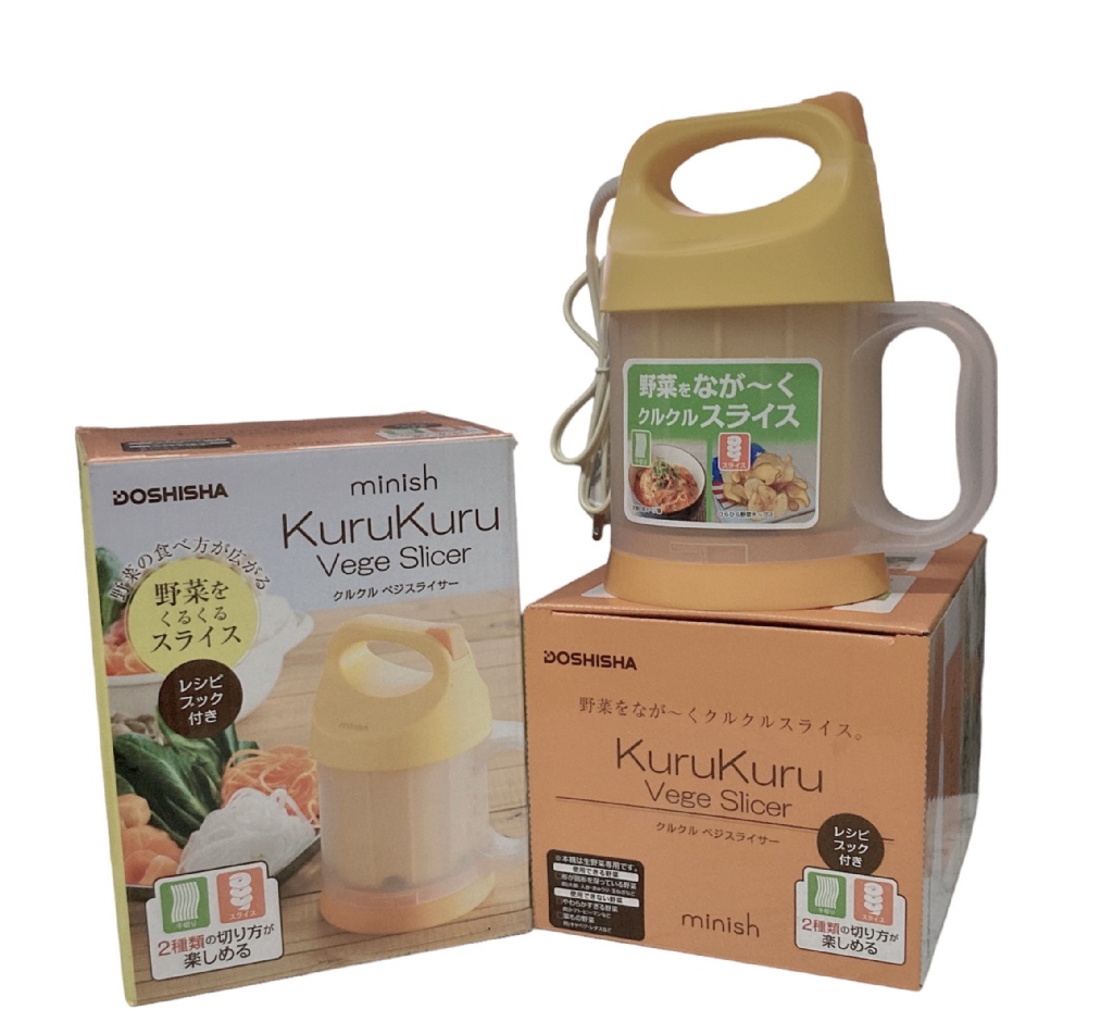 日本 DOSHISHA 電動蔬菜切薄機  橘色