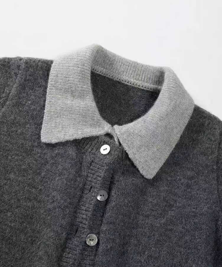 秋冬百搭氣質學院風假兩件針織衫3