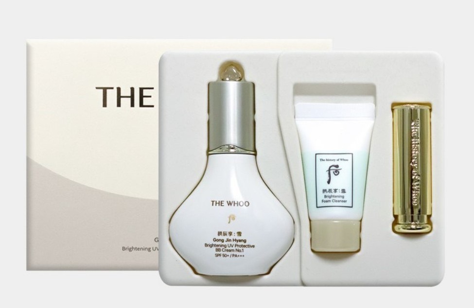 韓國 WHOO  拱辰享:雪 亮白防護BB霜 正裝套盒