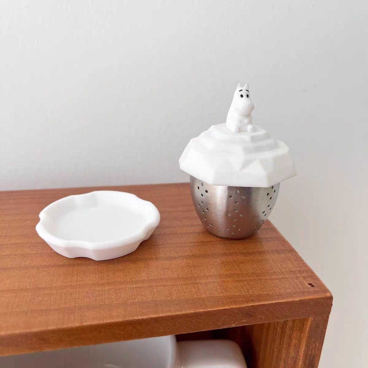 韓國出口款 北極萌友漂浮茶漏不鏽鋼泡茶器6