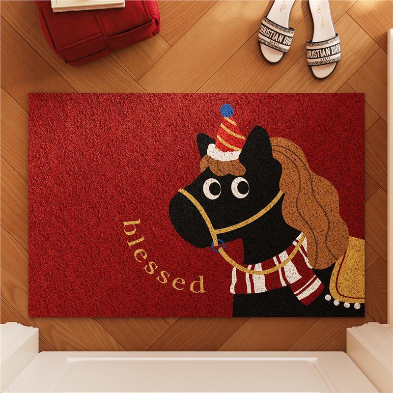 馬上好運到 馬年限定入戶圈絲地墊