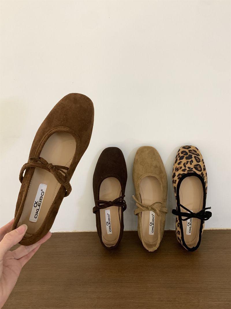 秋冬法式瑪麗珍   美拉德氣質平底鞋復古方圓頭