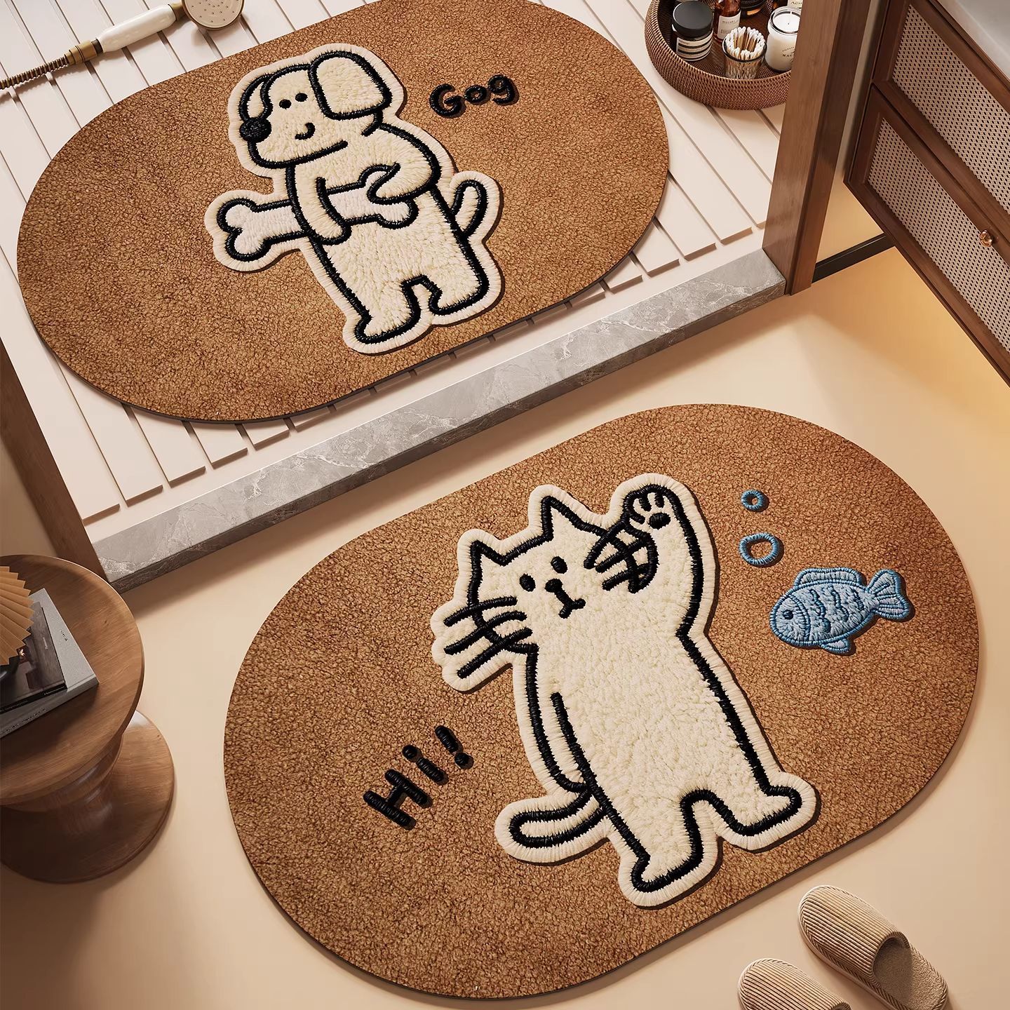 狗狗與貓貓吸水地墊組1