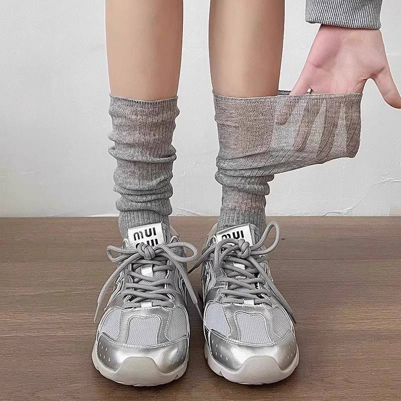 溫柔感芭蕾風微透堆堆襪5雙組2