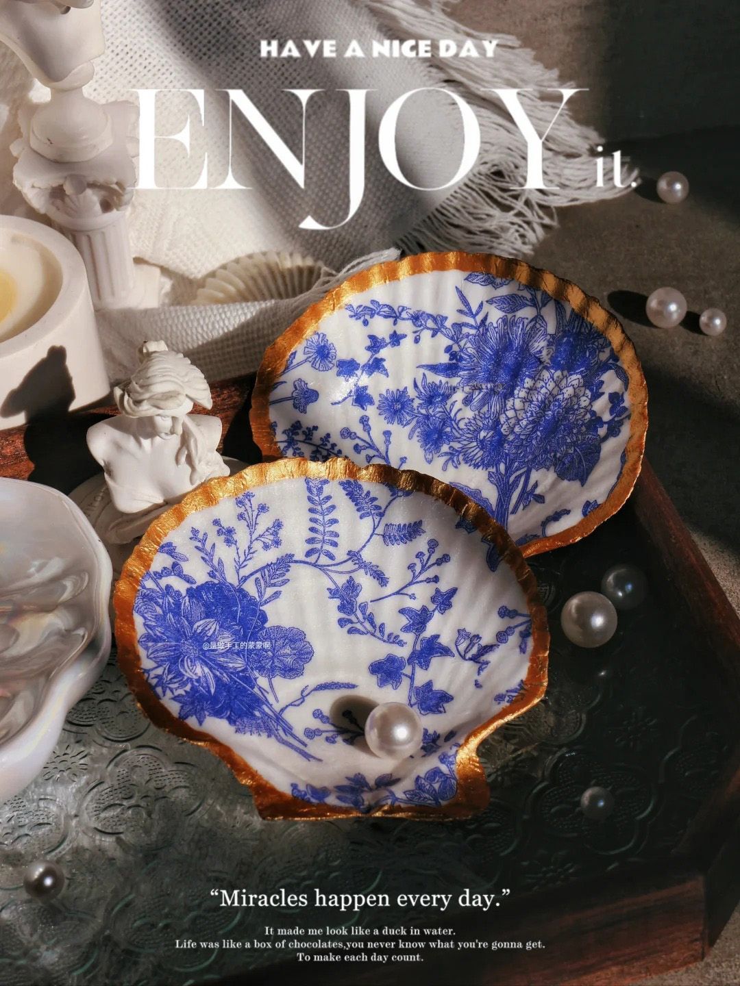 療癒系貝殼首飾盤 DIY 套裝6