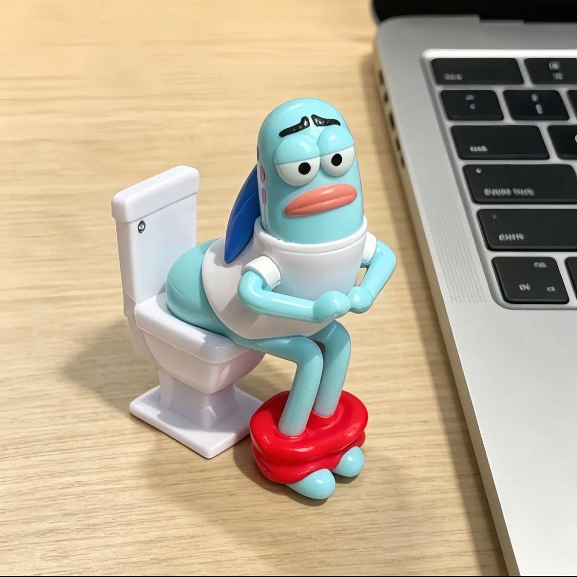 比奇堡馬桶魚搞怪公仔 桌面擺件3