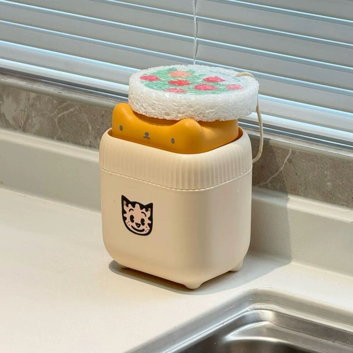 小貓按壓式洗碗液清潔劑取液器2