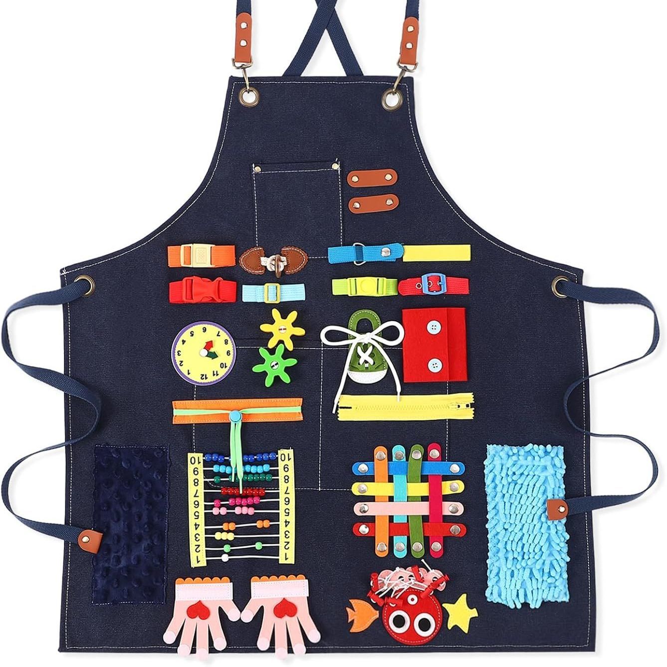 陪伴式感官訓練圍裙 長輩手部活動益智玩具2