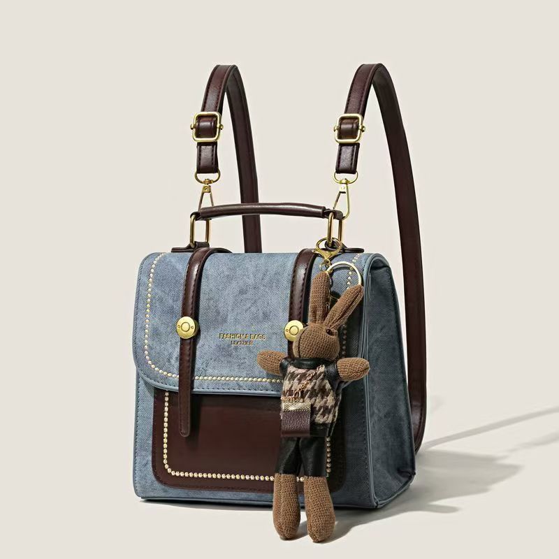 方形兩用附掛件背包