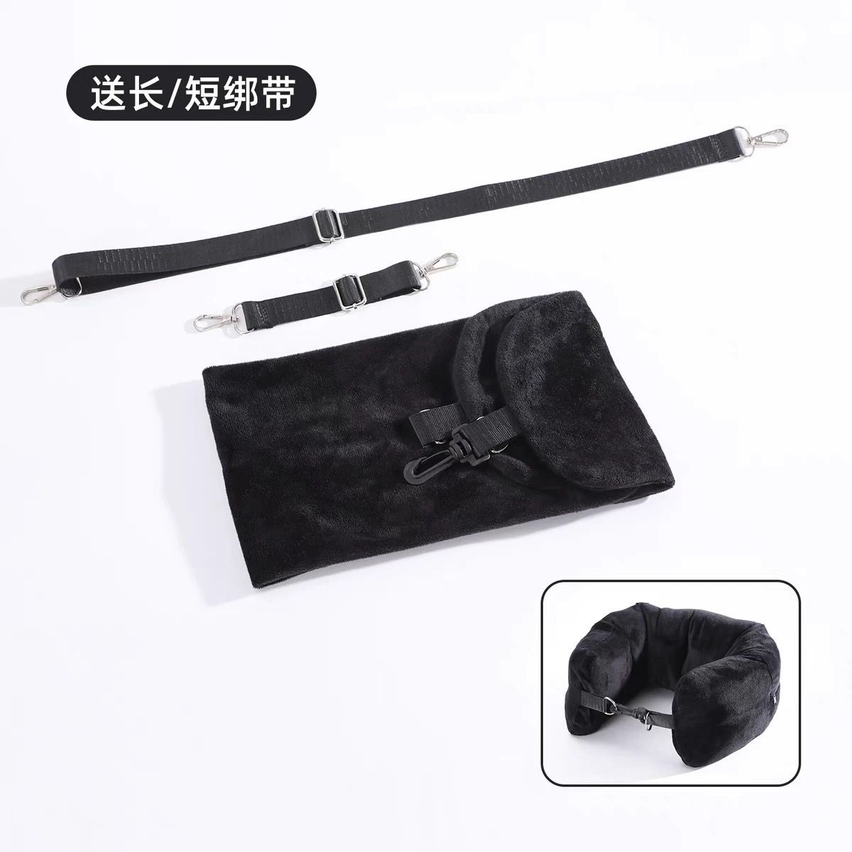 行李爆炸救星 輕便可收納衣物U型枕10