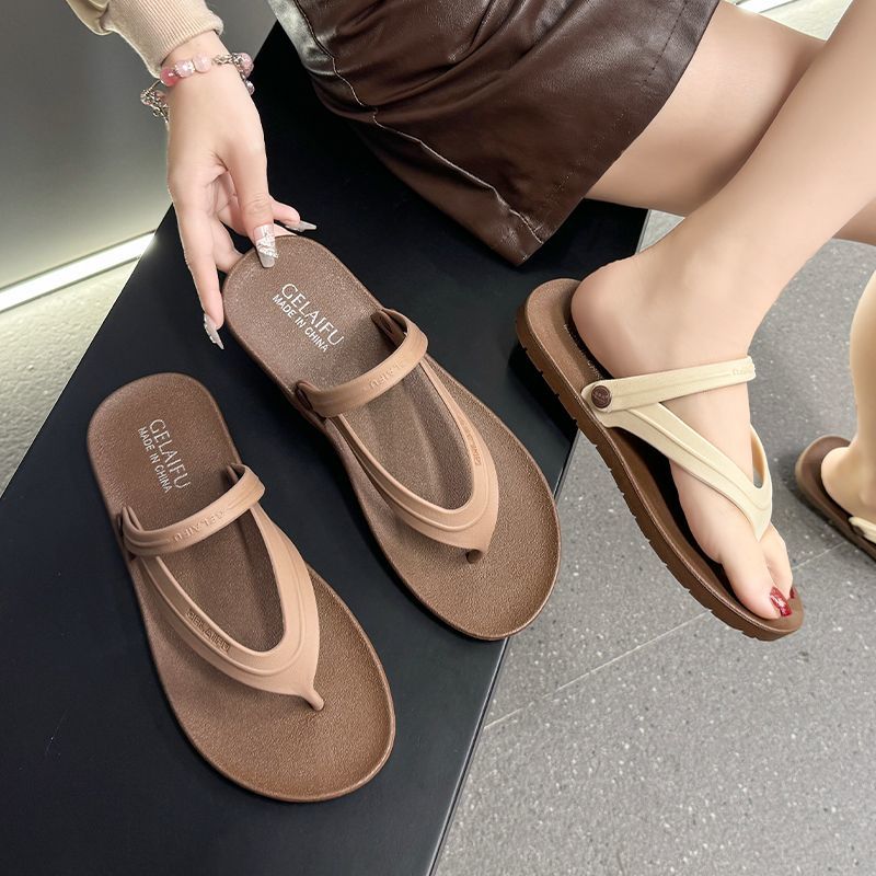 夏日百搭沙灘拖鞋 情侶款夾腳後帶涼鞋4