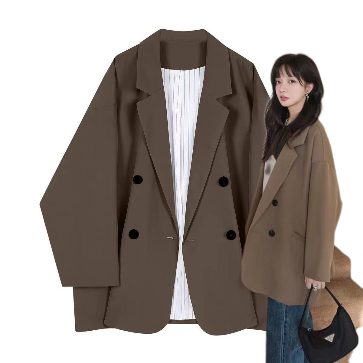 我有加大尺碼 韓版超值寬鬆有型西裝外套2