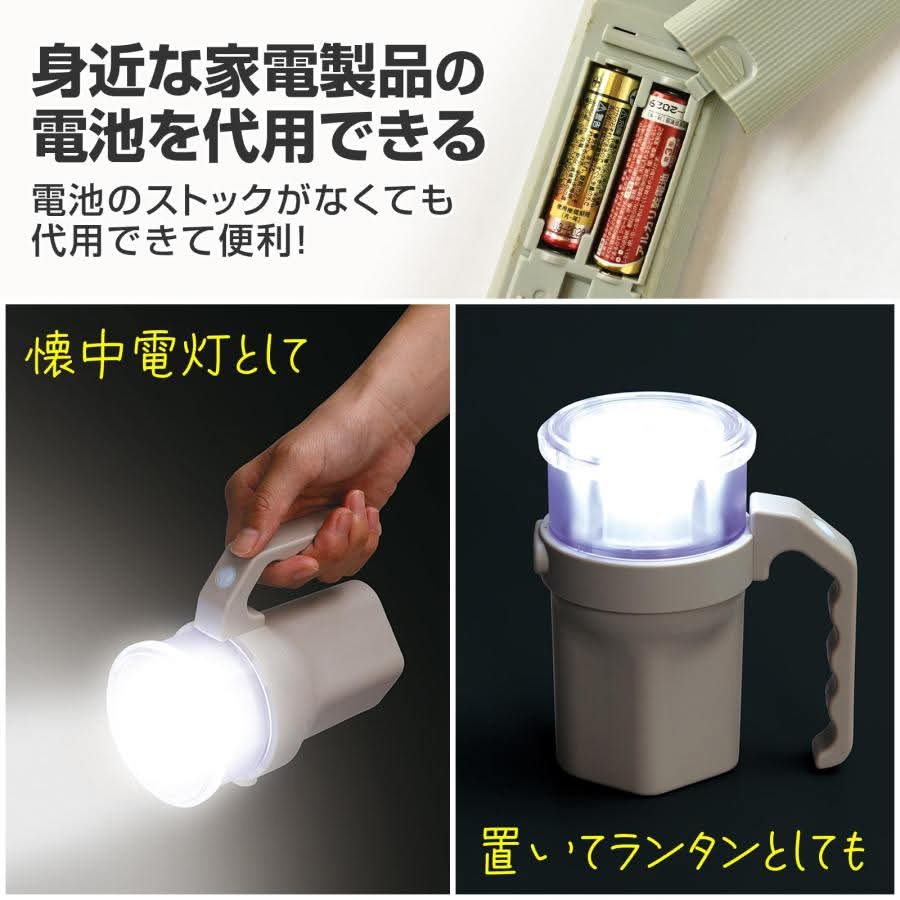 日本萬用乾電池LED手電筒1號~4號通用・防災必備3