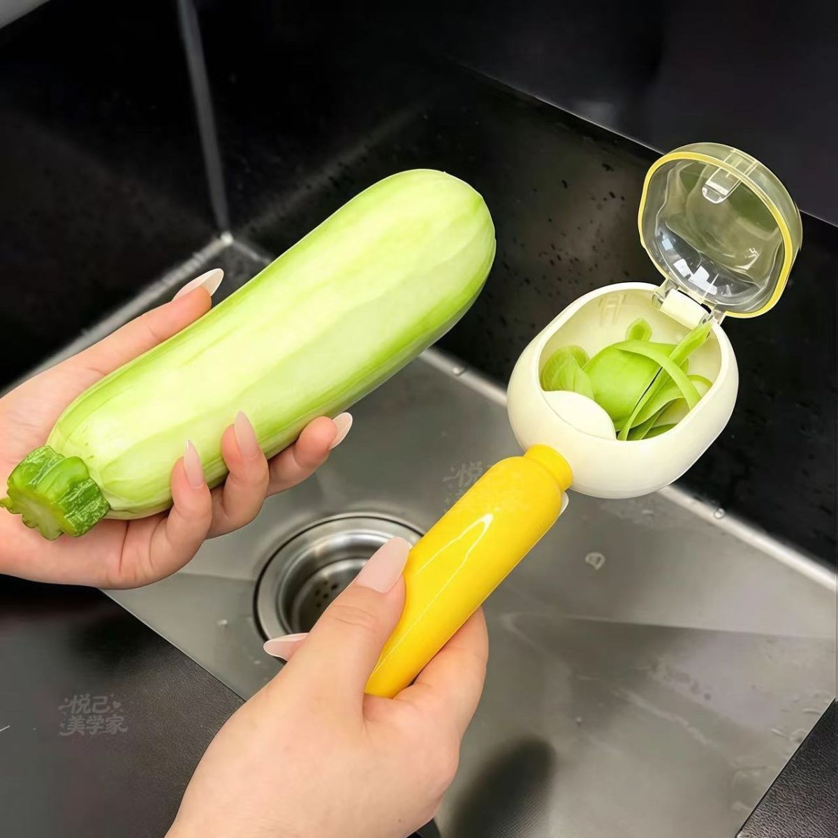 防飛濺收納削皮器不鏽鋼刨皮刀5