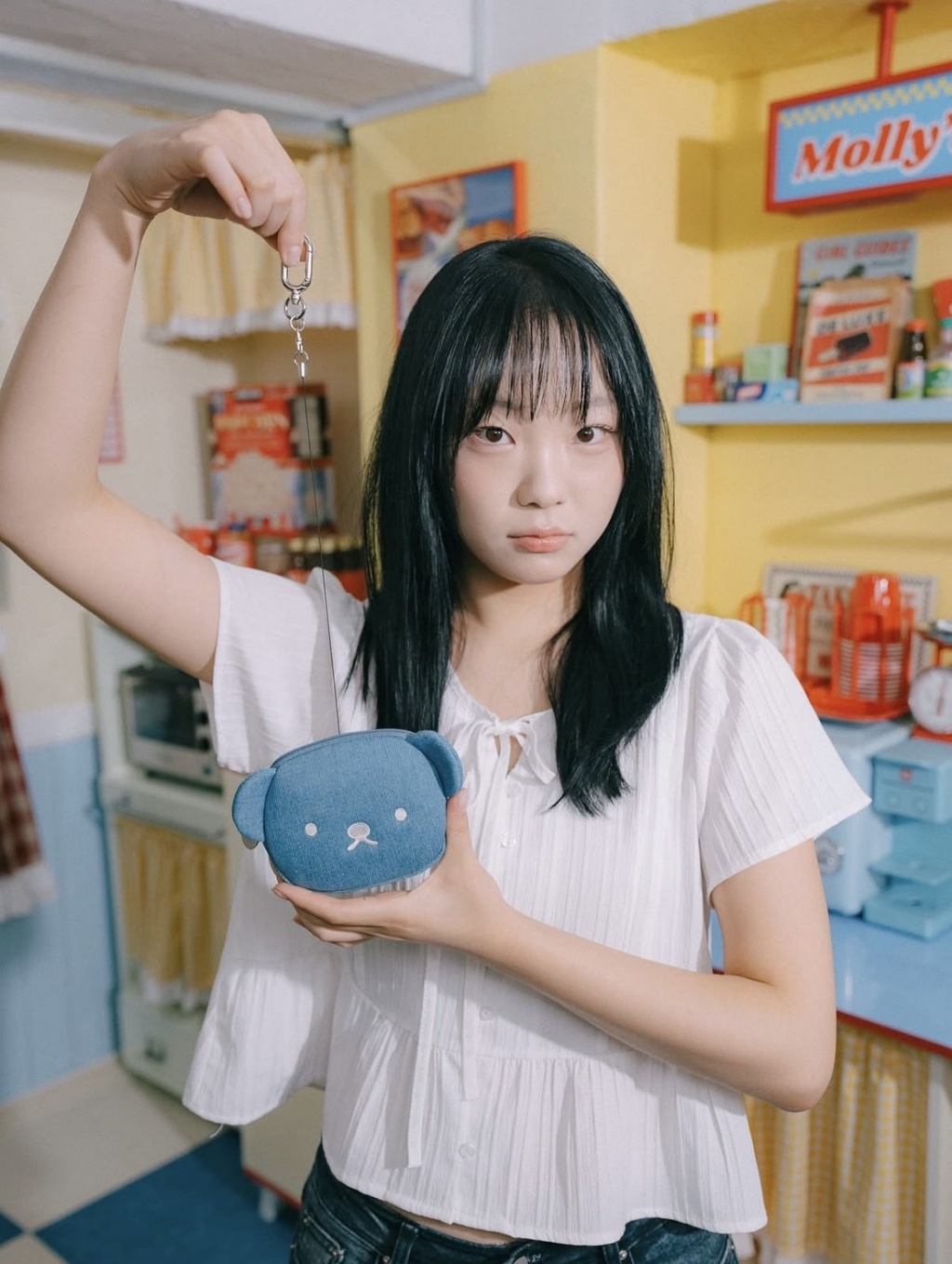 首爾限定 Miffy 米菲卡通圖案丹寧環保購物袋『8/31結單』7