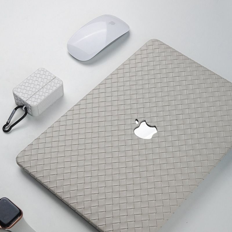 高質感編織皮紋 MacBook 專用保護殼 輕薄防刮筆電保護套4