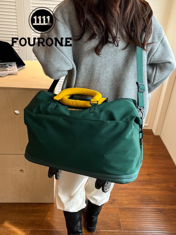 多功能可拆輪擴容旅行包 大容量雙層拉鍊設計 可上行李箱 健身/出差/旅行萬用包5