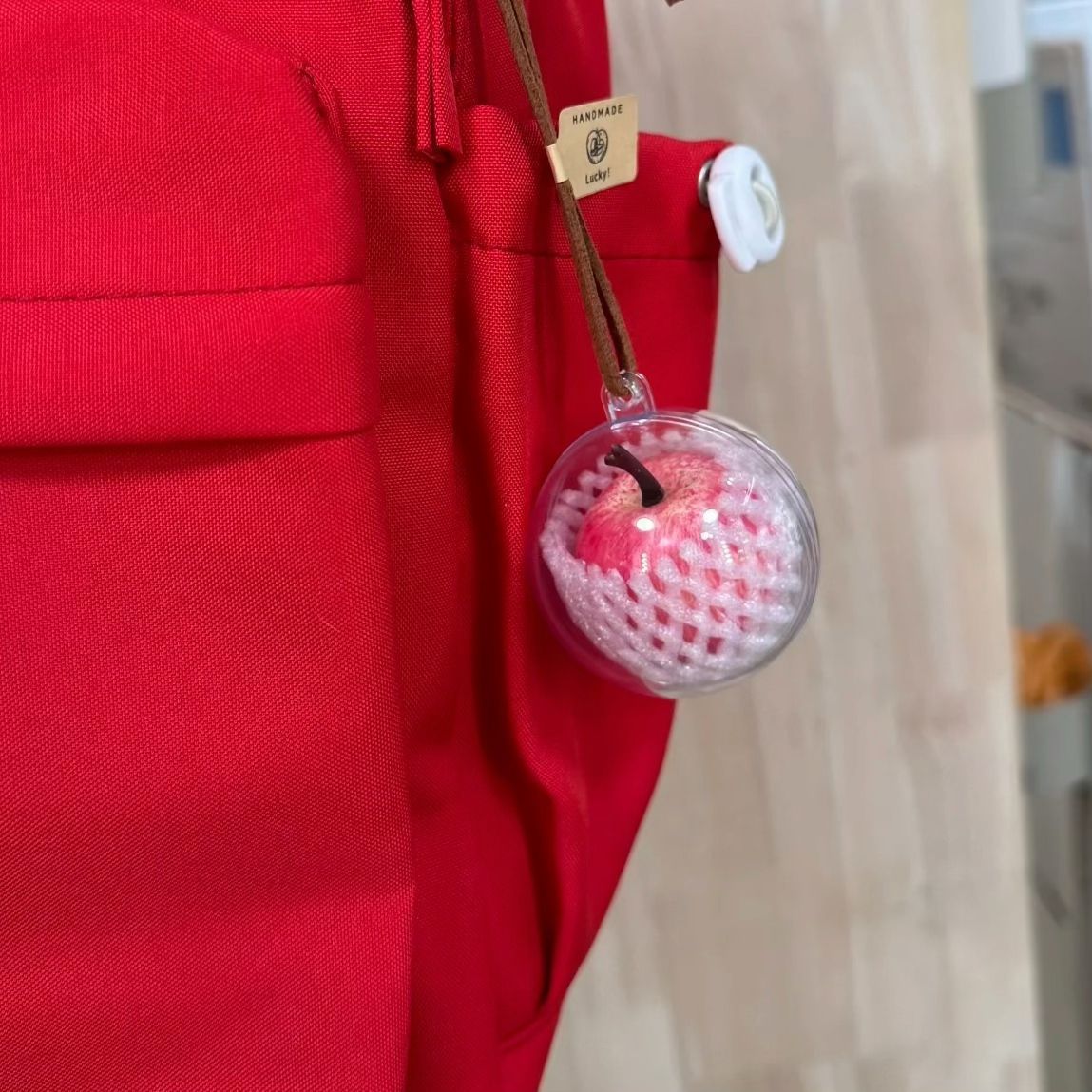 寓意平安一顆蘋果小掛件 可愛小禮物平平安安 節日交換禮物4