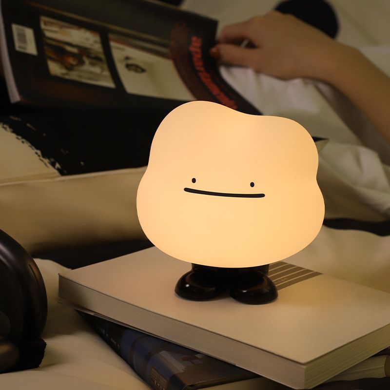 創意呆萌幻彩克勞德小夜燈 充電式流光氛圍燈・臥室床頭伴睡燈5