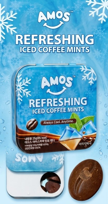韓國 AMOS 清爽冰咖啡薄荷糖 25g2