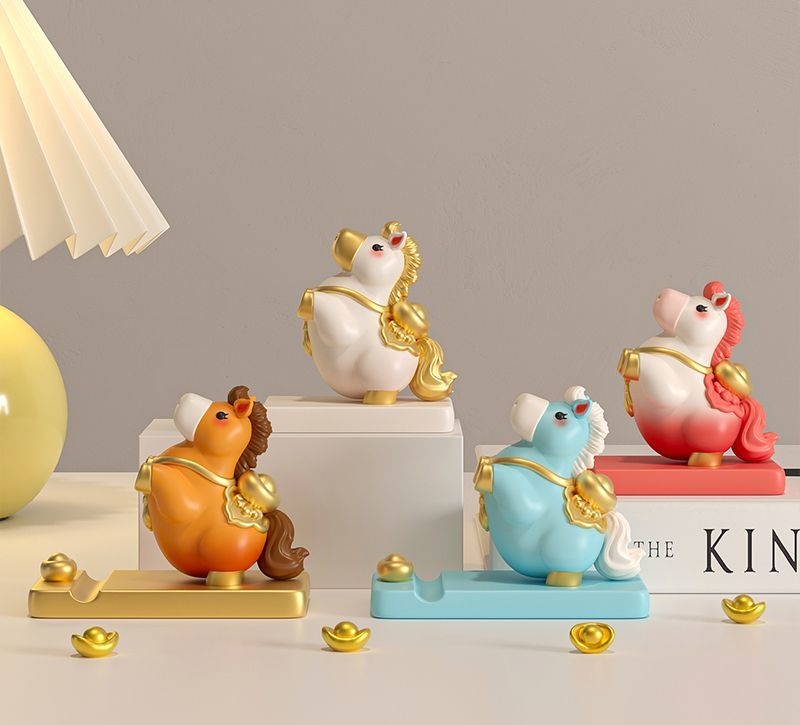 2026 馬年吉祥物 「馬上來財」手機支架擺件