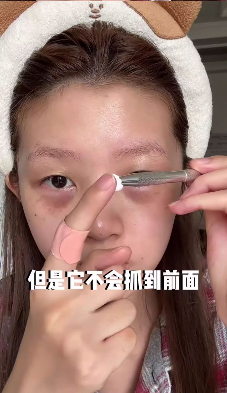 邪修遮瑕法神器 迷你方塊美甲拍拍膠海綿+抓夾筆套組7