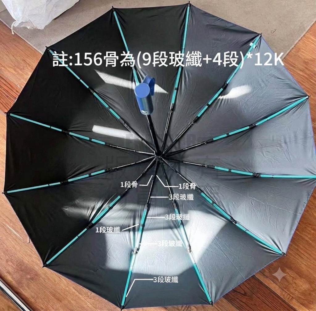 156骨全自動晴雨傘|大傘面・抗風・防曬・一鍵開收 9/4結單7