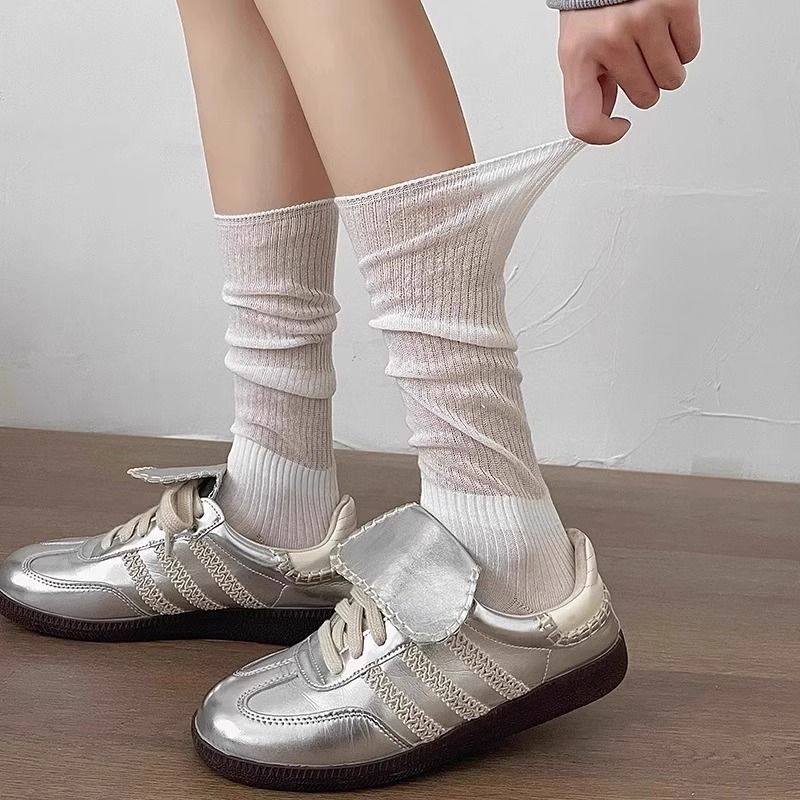 溫柔感芭蕾風微透堆堆襪5雙組5