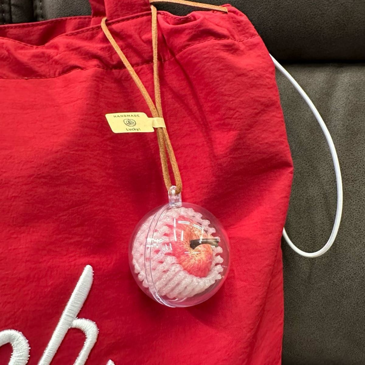 寓意平安一顆蘋果小掛件 可愛小禮物平平安安 節日交換禮物3