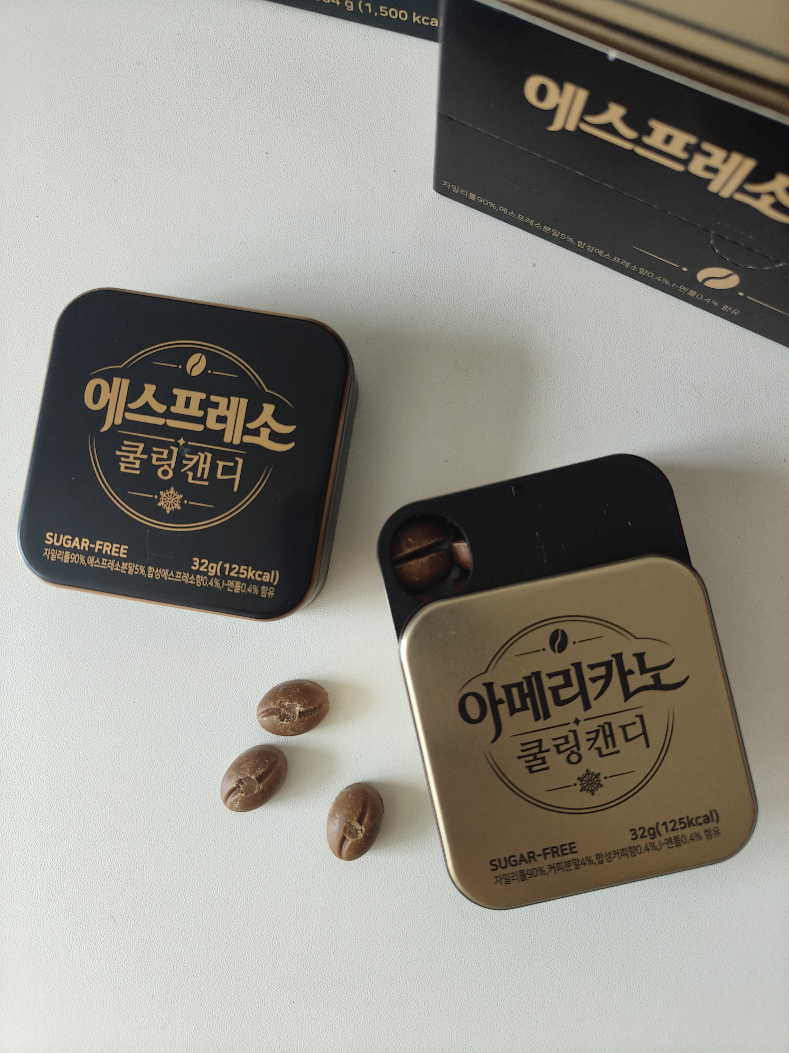 韓國復古感新版Cooling Espresso 義式濃縮/美式薄荷咖啡糖32g10