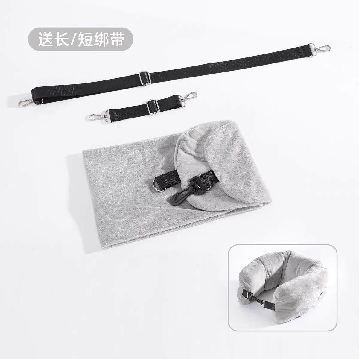 行李爆炸救星 輕便可收納衣物U型枕8