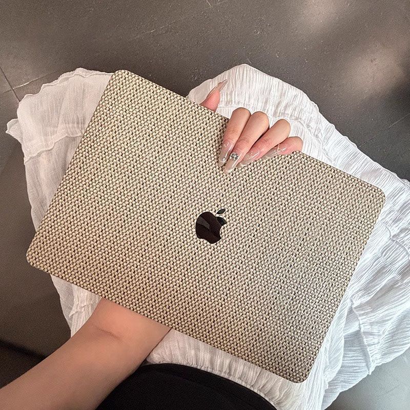 簡約質感 草席紋編織 MacBook 專用保護殼4