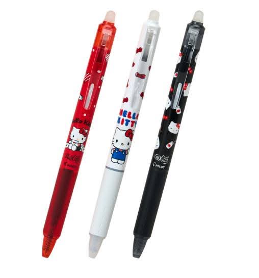 日本三麗鷗按壓式可擦筆 3入組4