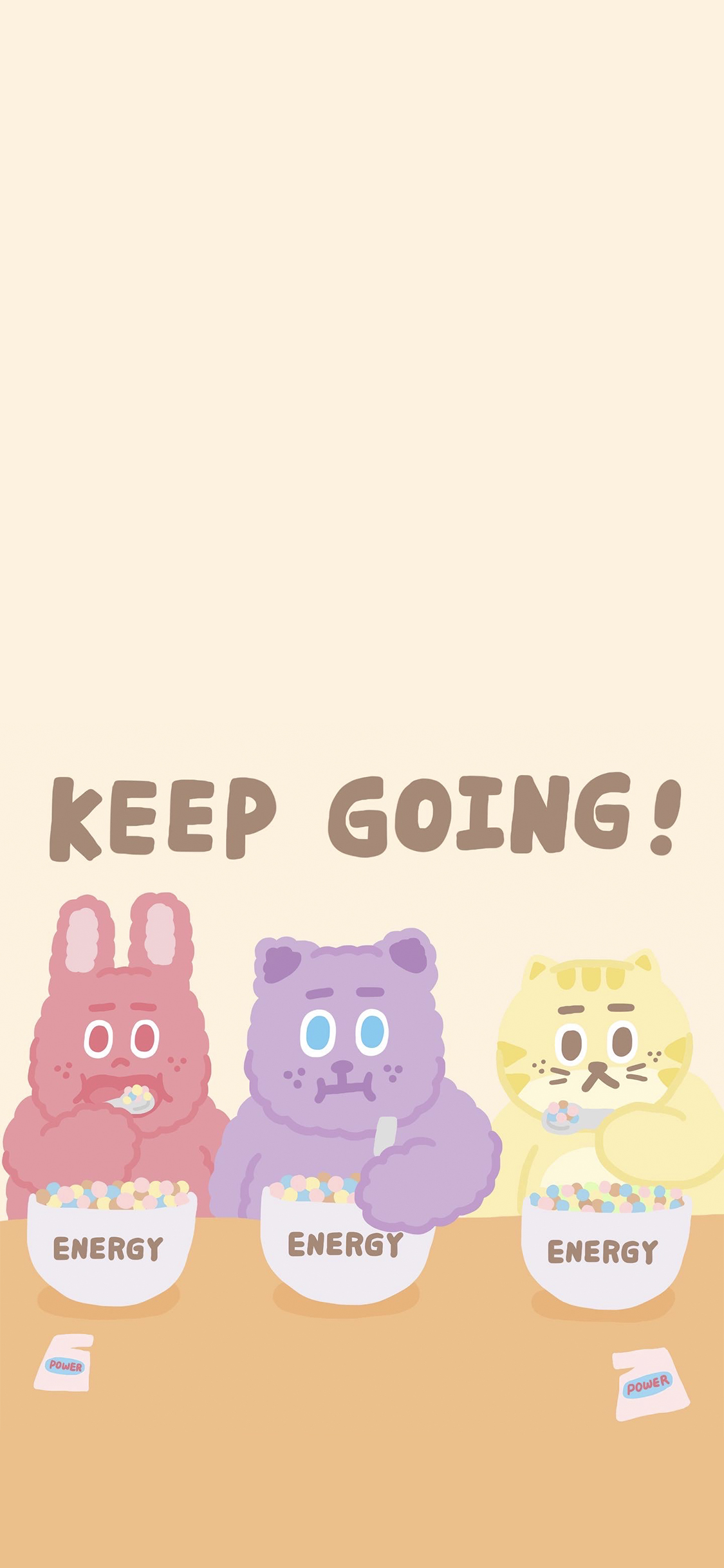 手機桌布｜KEEP GOING ! 夥伴！