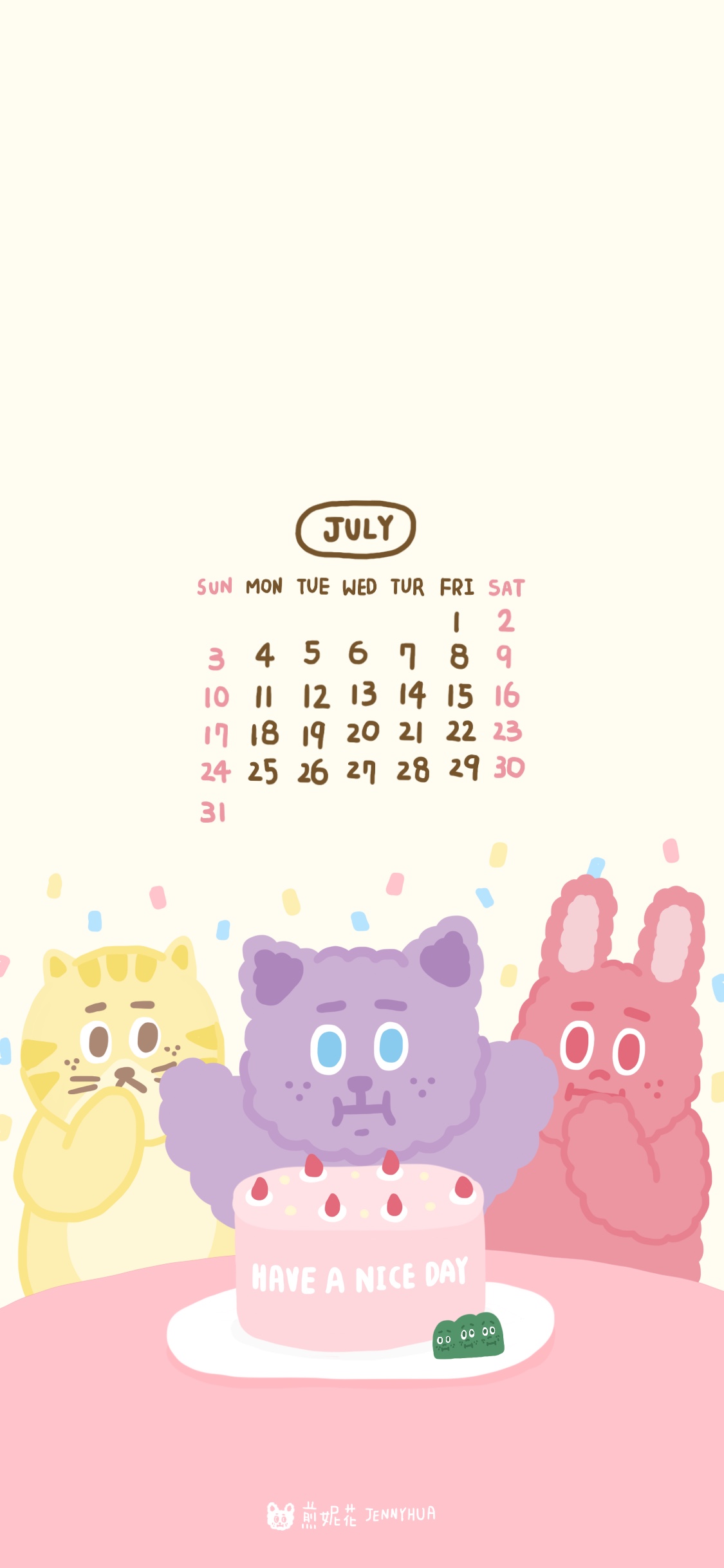 2022/07月  手機桌布｜生日派對