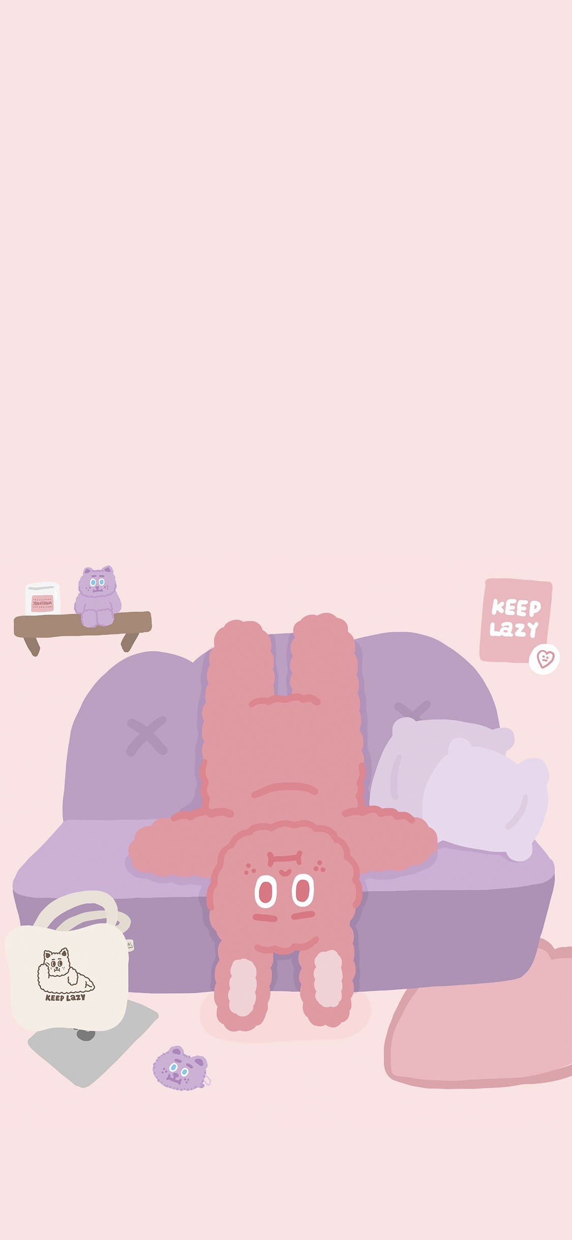 手機桌布｜懶洋洋兔仔子