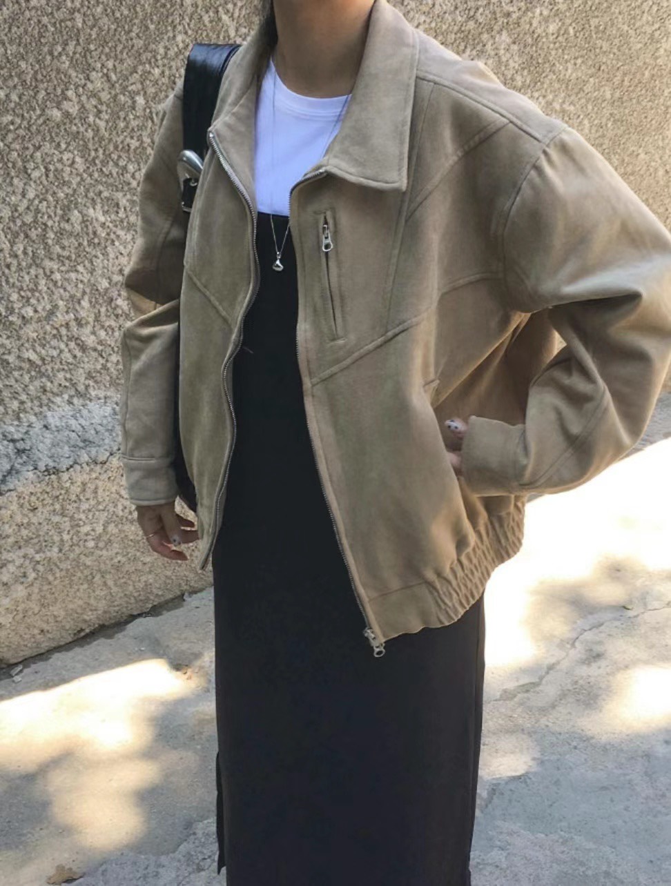 ☪Unisex 麂皮歐賽爾夾克外套 3colors