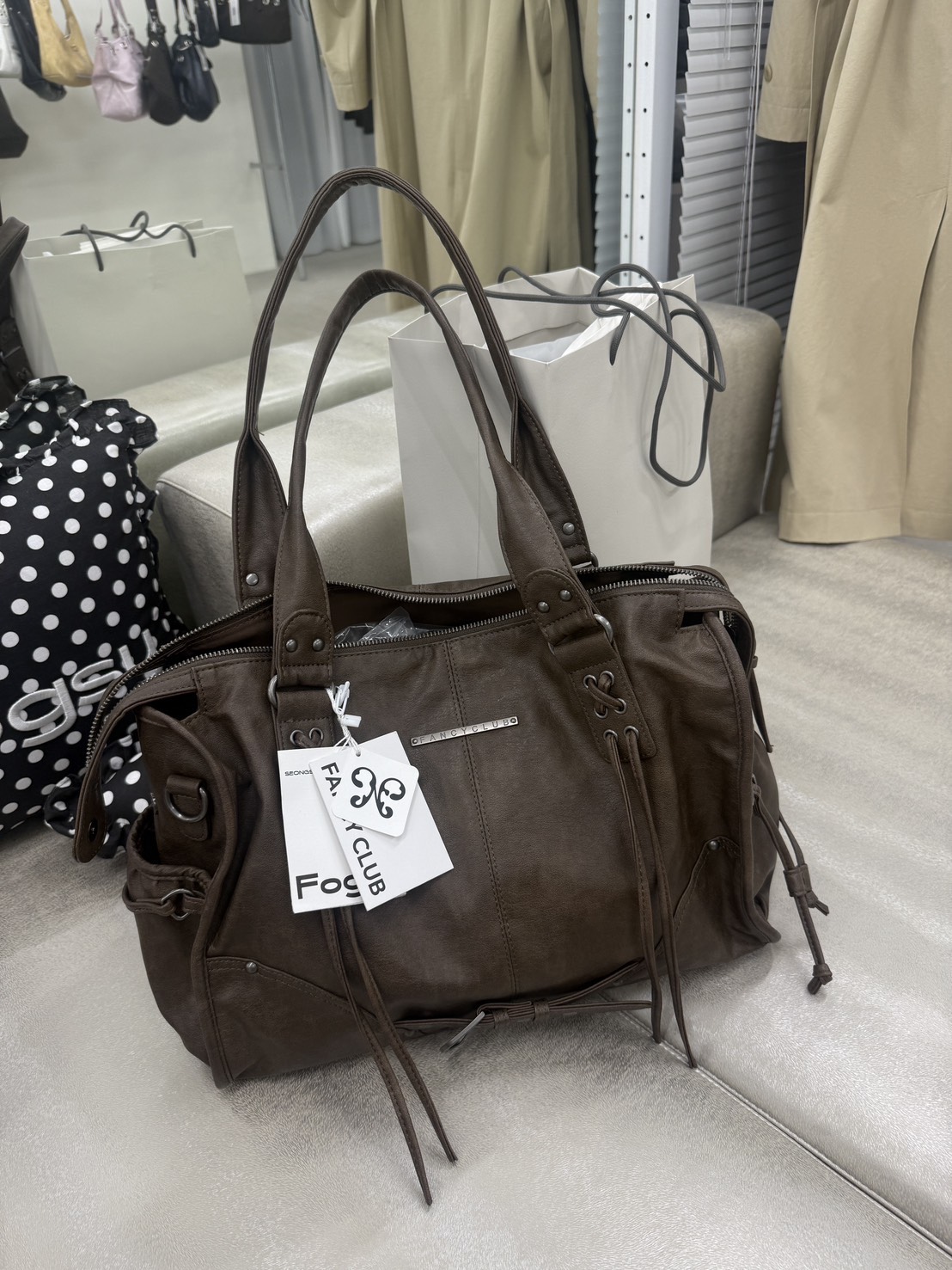 FancyClub ღ 闆娘勸敗款水洗機車騎士包 4colors